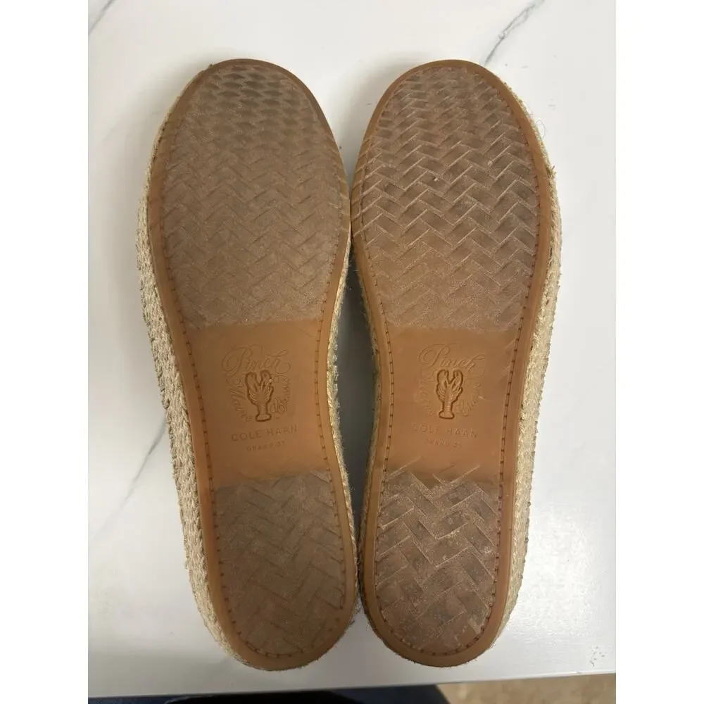 Cole Haan Women's Cloudfeel Stitchlite Espadrille Hawthorne Gold Jute Size 9.5